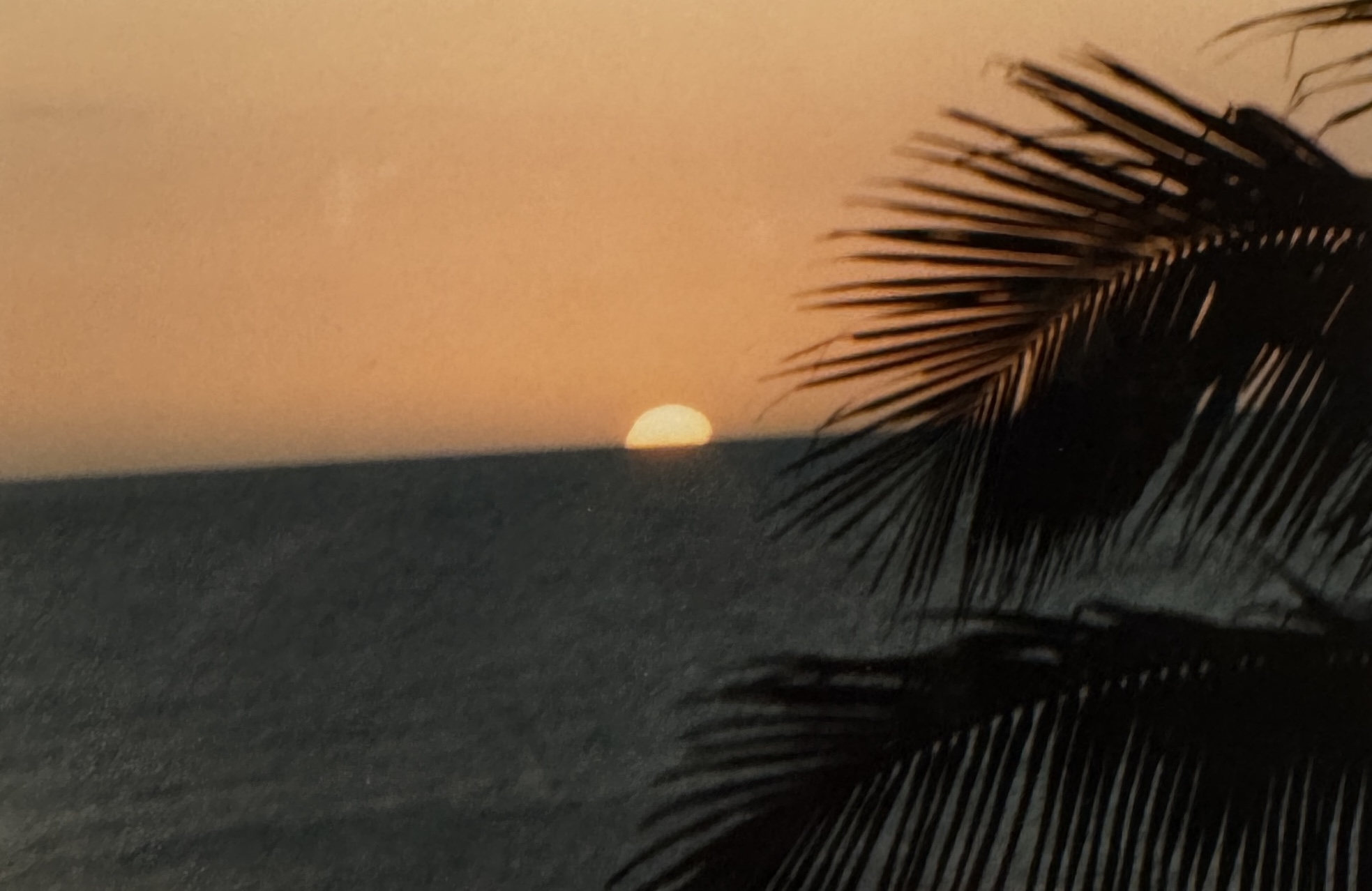 view of a sunset over the ocean